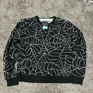 NWT Halloween spider sweatshirt
